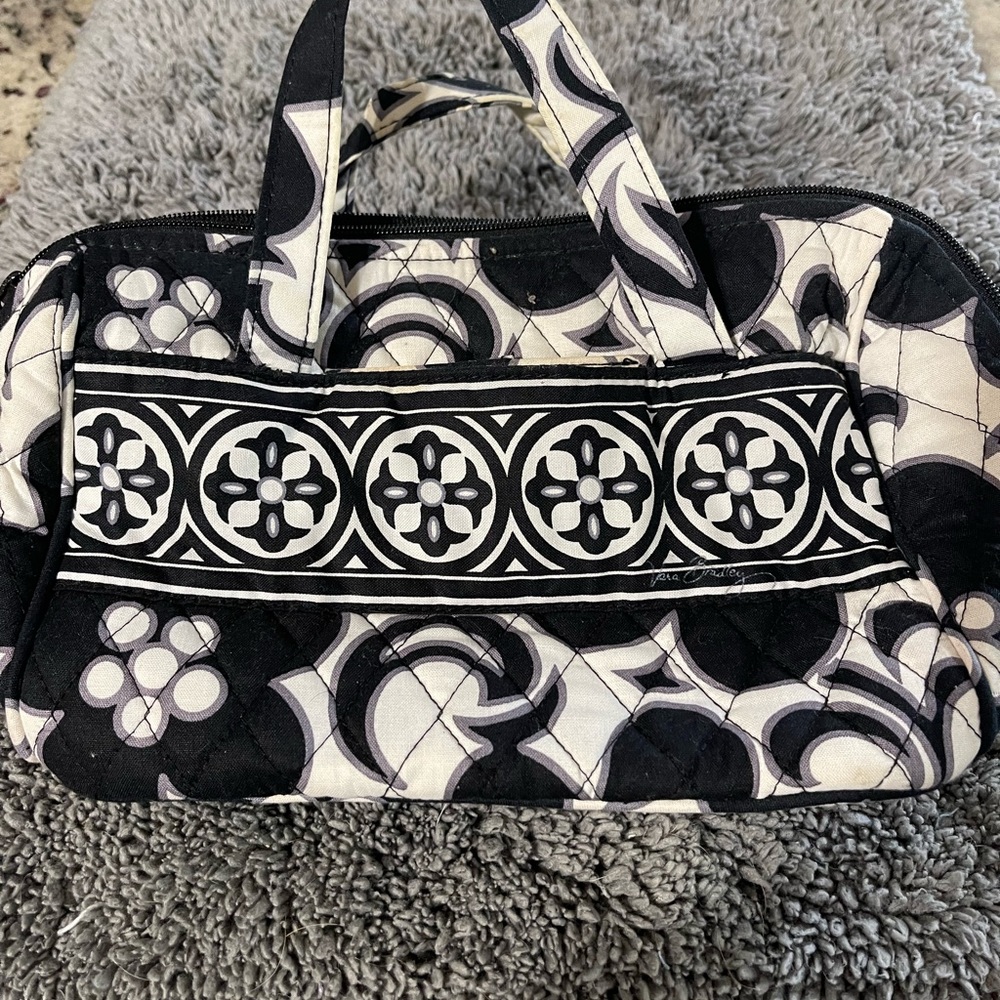 Vera Bradley waterproof lined cosmetics bag